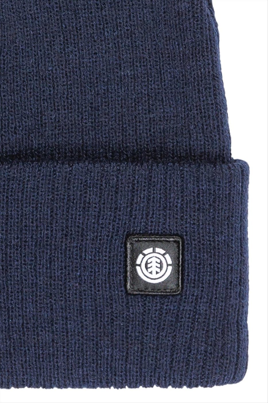 Element - Donkerblauwe Mid Icon Rib muts