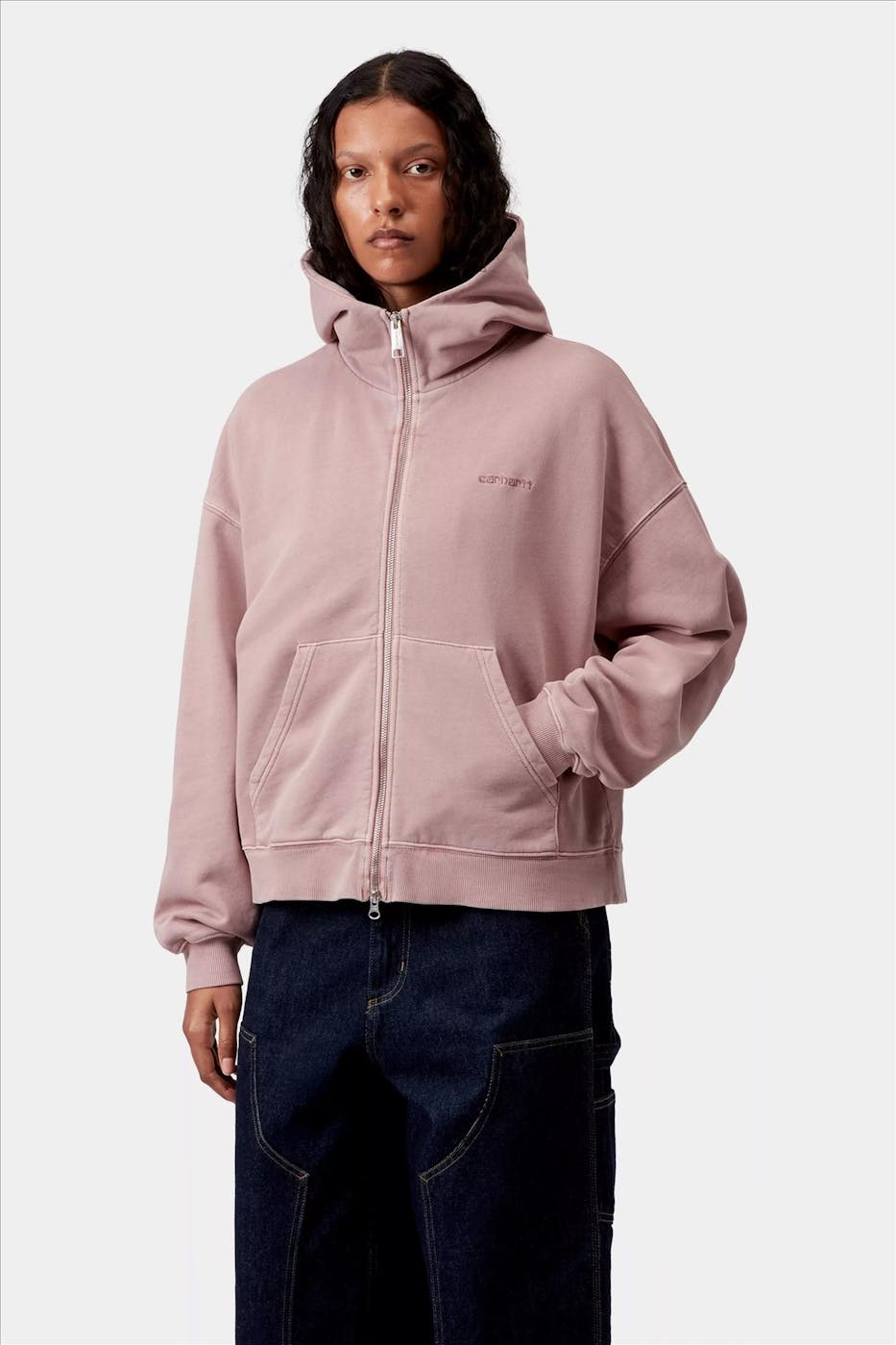 Carhartt WIP - Roze Benton zip hoodie
