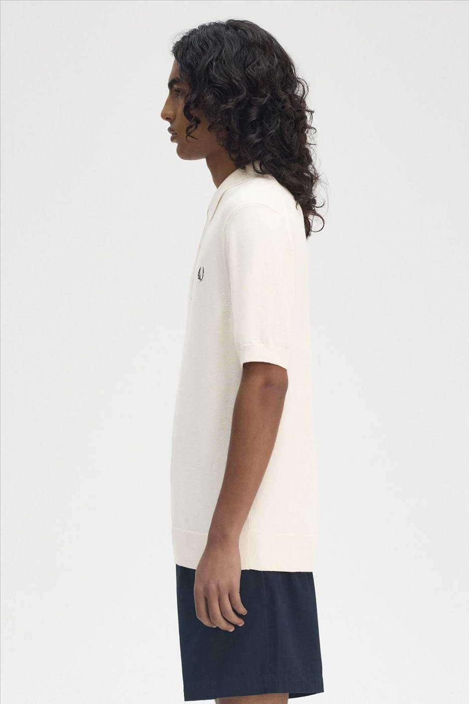 Fred Perry - Ecru Knitted polo
