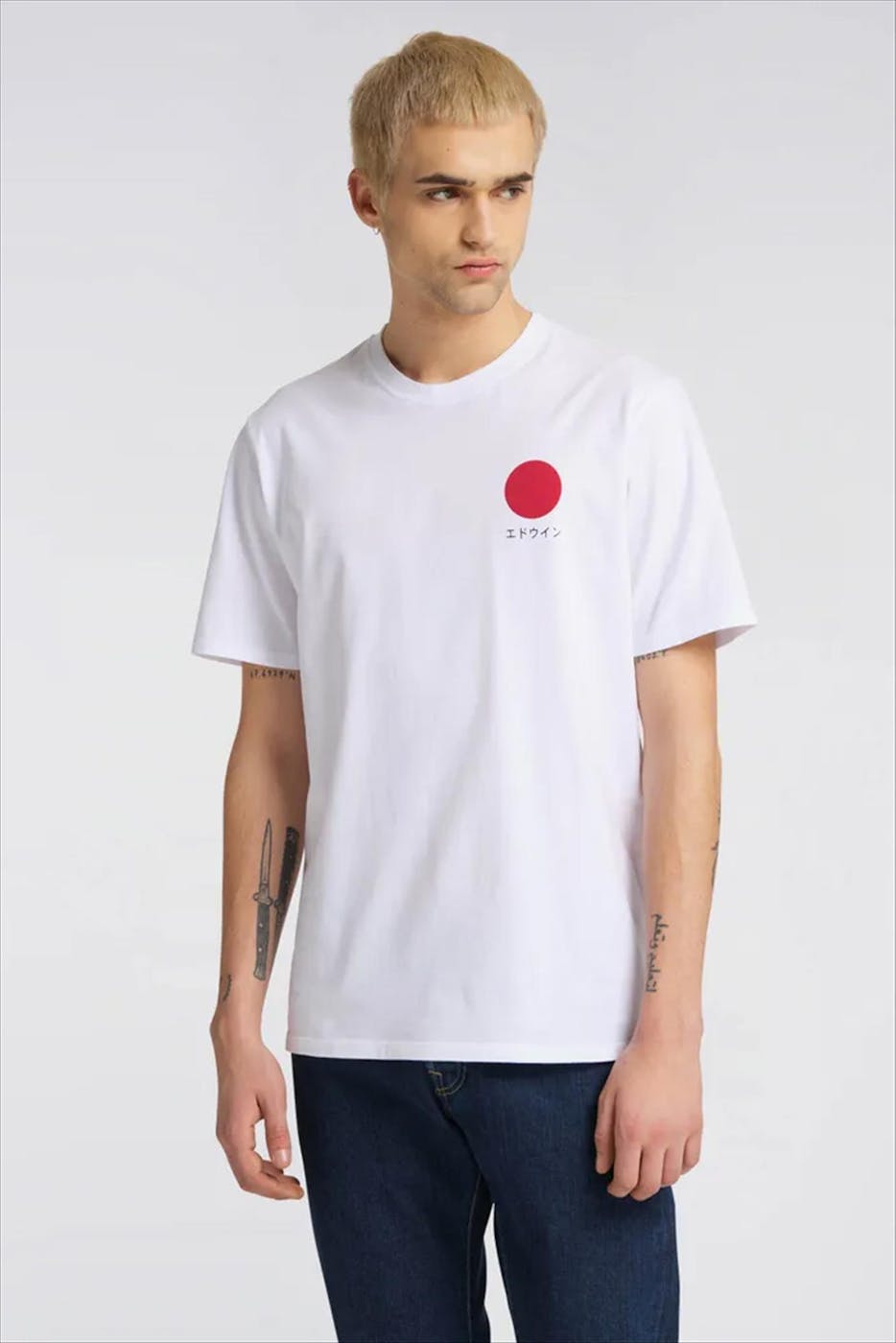Edwin - Witte Japanese Sun T-shirt