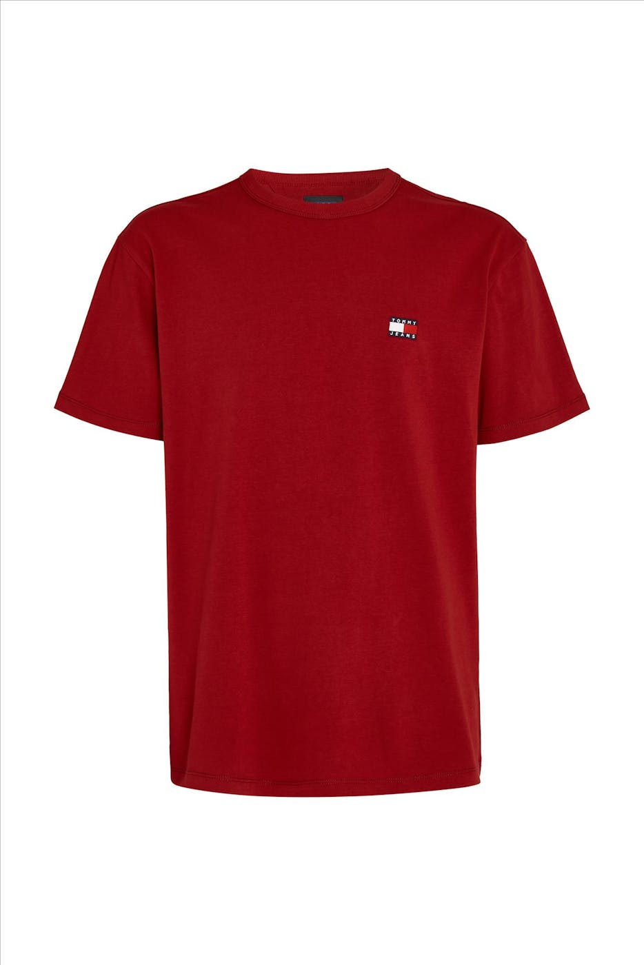 Tommy Jeans - Bordeauxrode Badge T-shirt