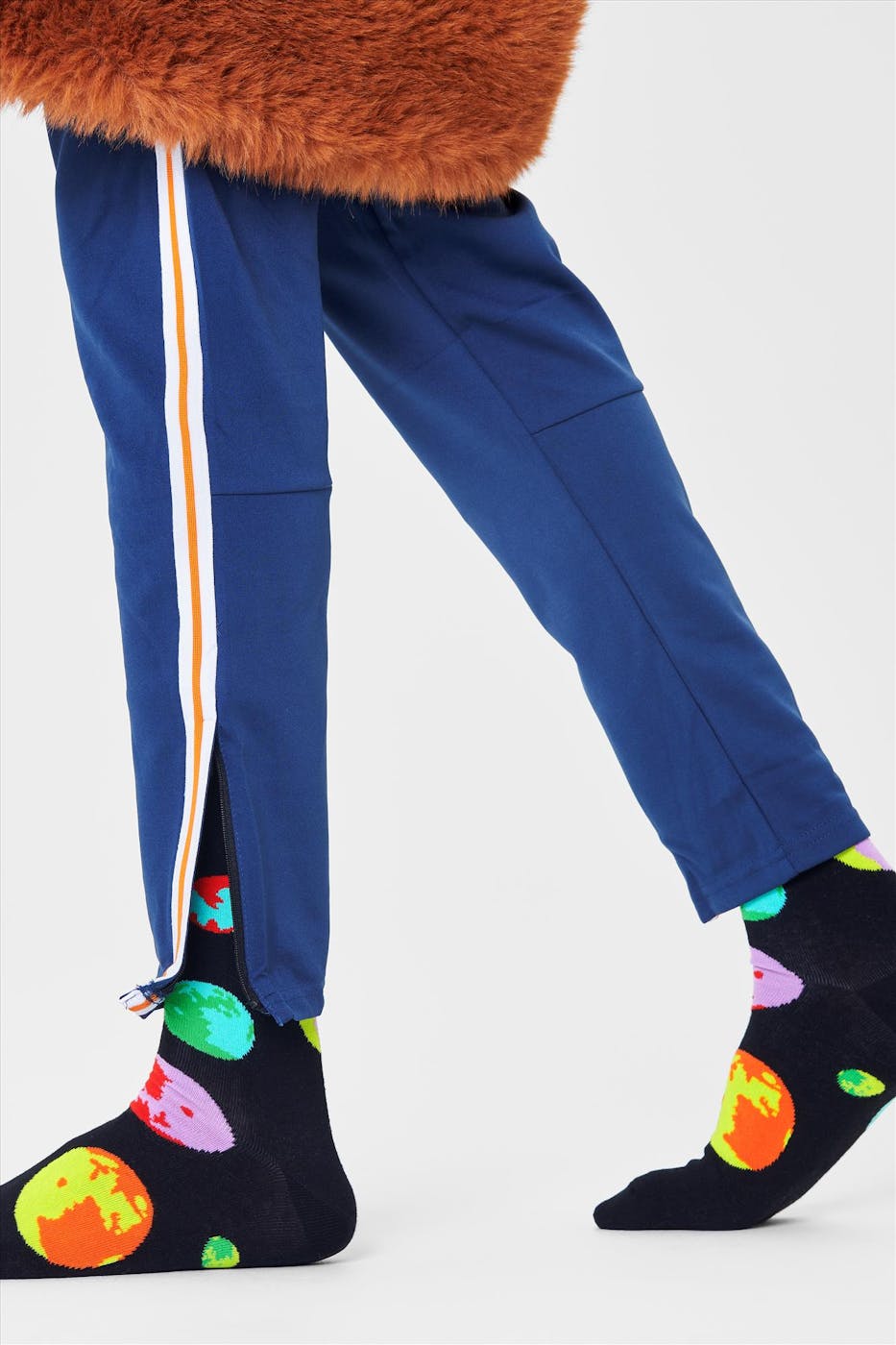 Happy Socks - Zwarte-multicolour Moonshadow sokken, maat: 36-40