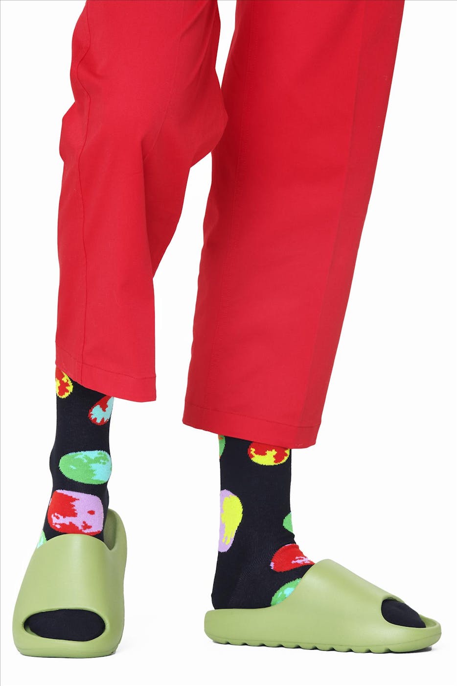Happy Socks - Zwarte-multicolour Moonshadow sokken, maat: 36-40