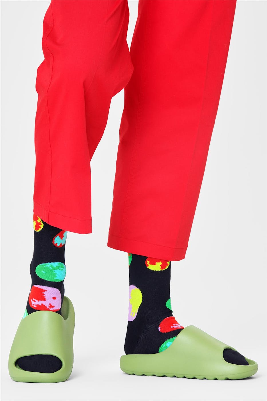 Happy Socks - Zwarte-multicolour Moonshadow sokken, maat: 36-40