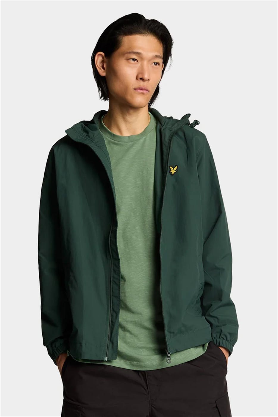 Lyle & Scott - Groene Slub T-shirt