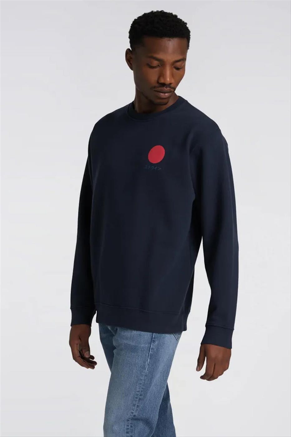 Edwin - Donkerblauwe Japanese Sun sweater