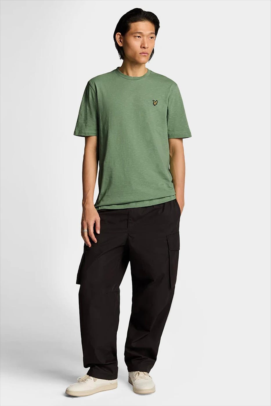 Lyle & Scott - Groene Slub T-shirt