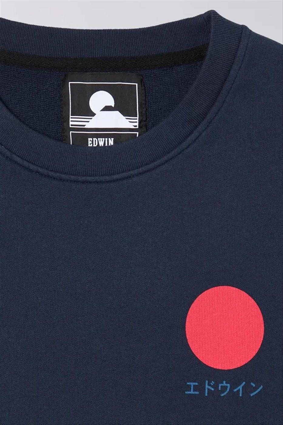 Edwin - Donkerblauwe Japanese Sun sweater