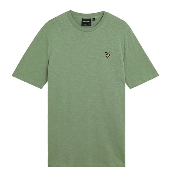 Lyle & Scott - Groene Slub T-shirt