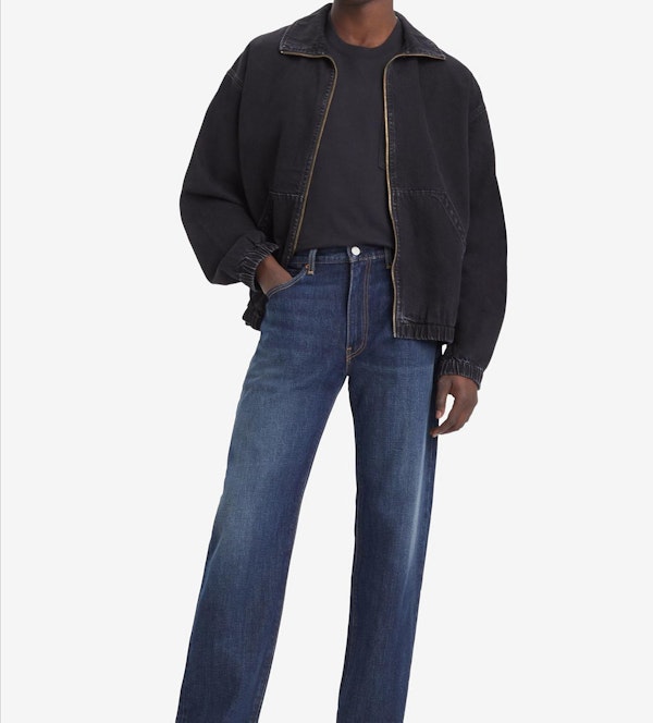 Levi's - Donkerblauwe 555 Relaxed Straight jeans