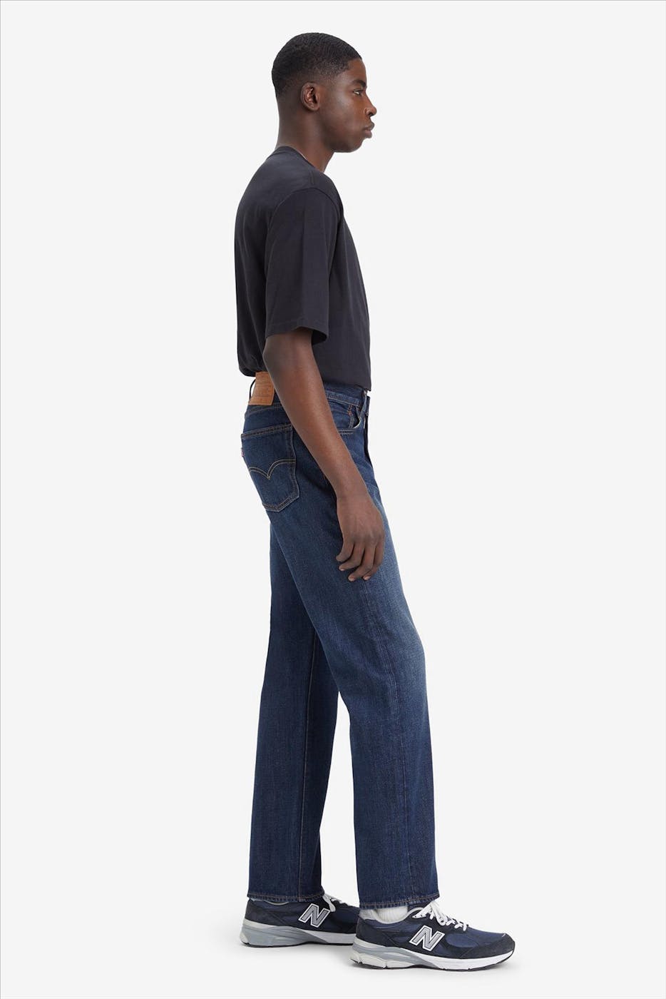 Levi's - Donkerblauwe 555 Relaxed Straight jeans