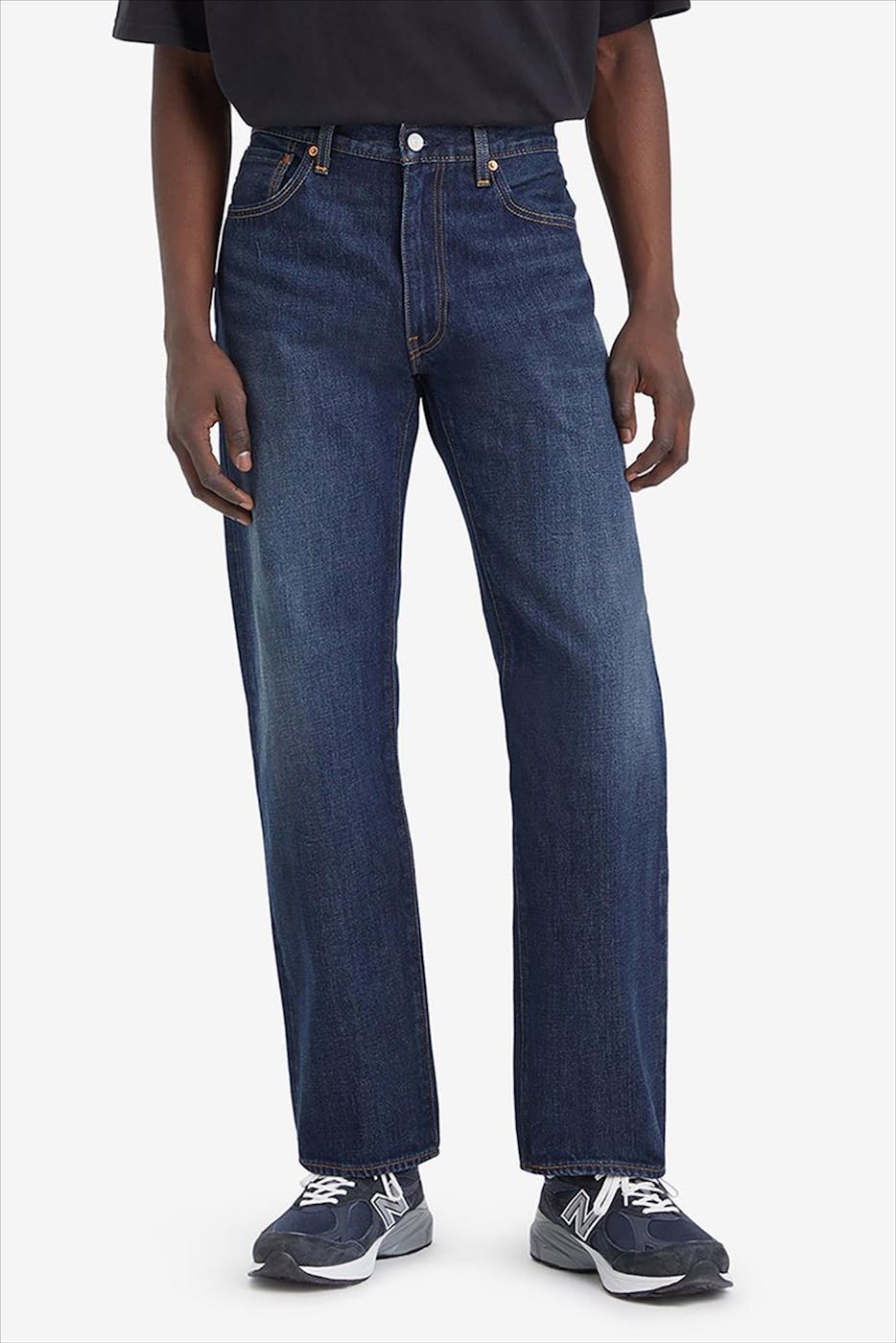 Levi's - Donkerblauwe 555 Relaxed Straight jeans