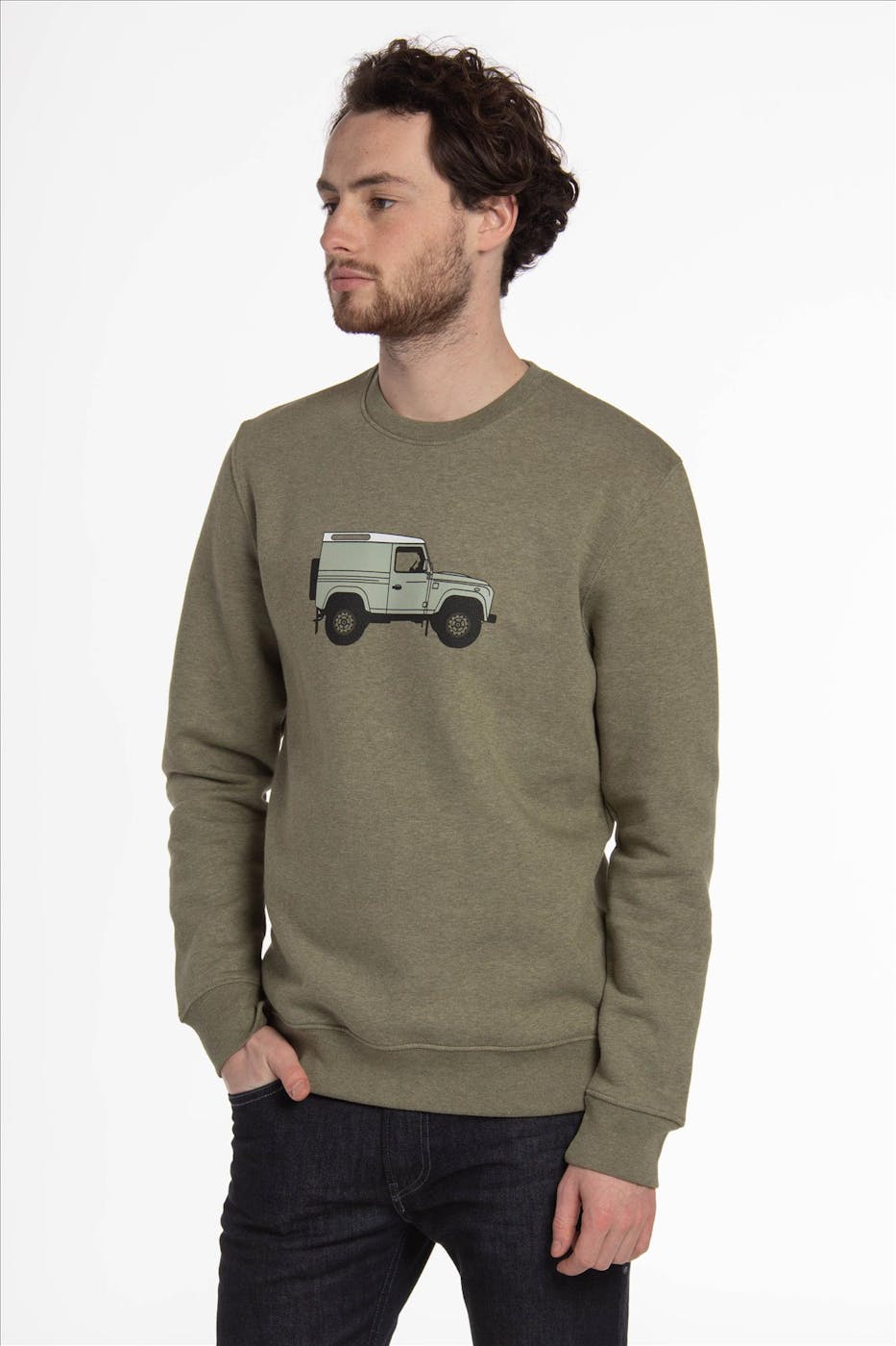 Brooklyn - Kaki 'Piston Club-Defender' sweater