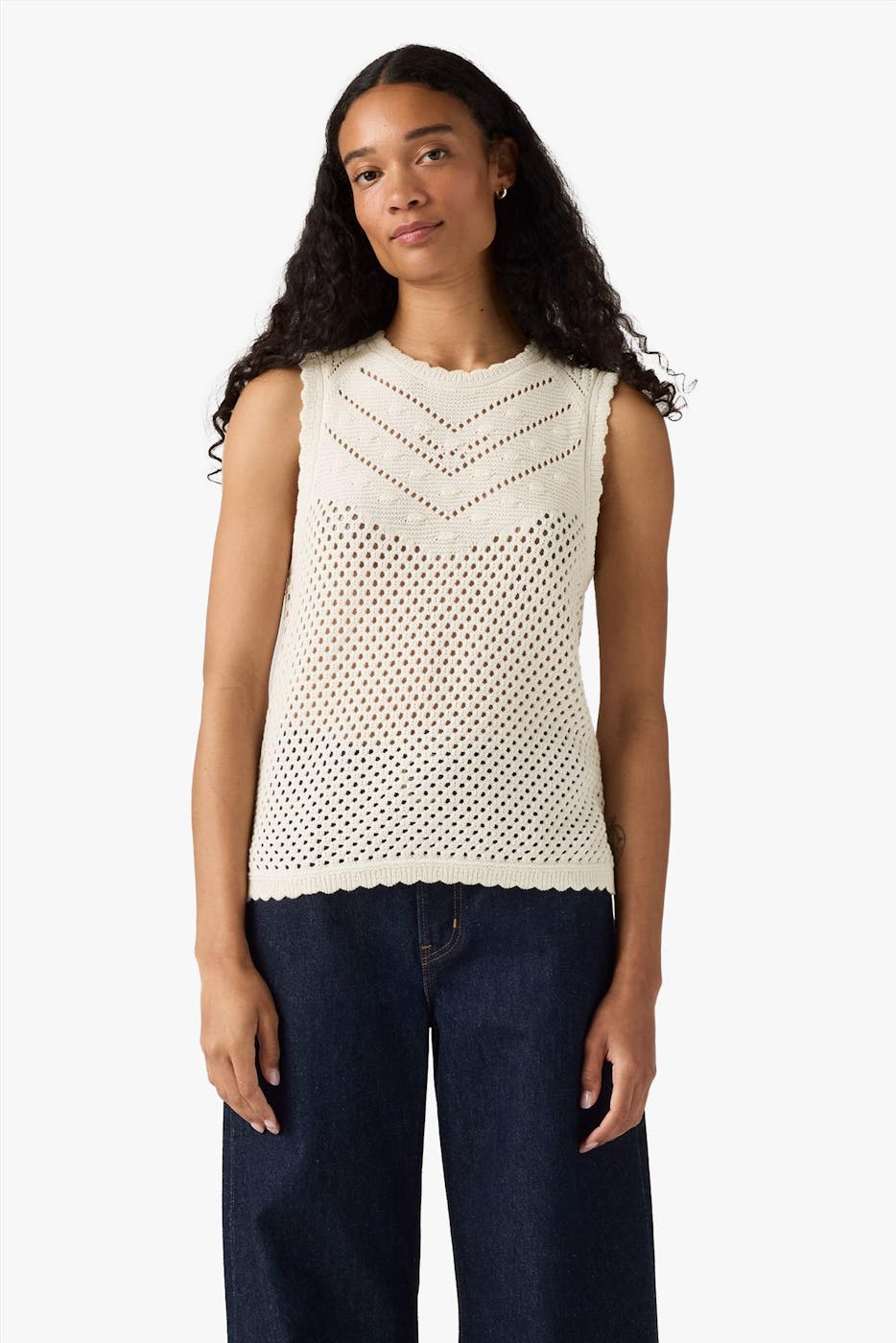 Levi's - Ecru Adrienne Crochet top
