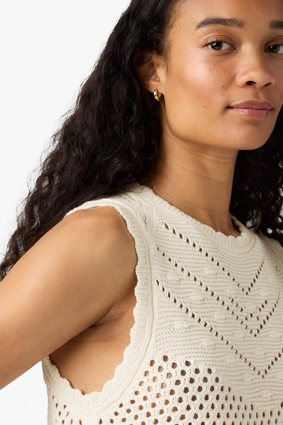 Levi's - Ecru Adrienne Crochet top