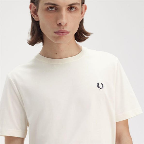 Fred Perry - Ecru Crew Neck T-shirt