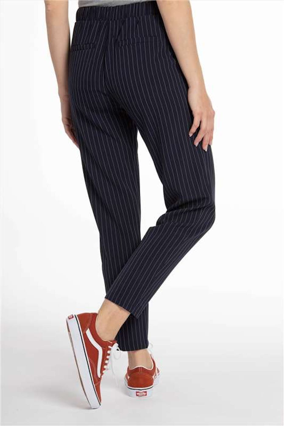 Minimum - Blauwe geklede Sofja broek met pinstripe