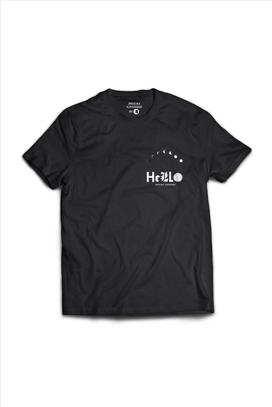 Brooklyn - Zwarte Mickael Karkousse Hello T-shirt