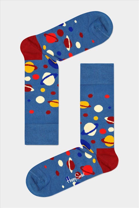 Happy Socks - Blauwe Milky Way sokken, maat: 36-40