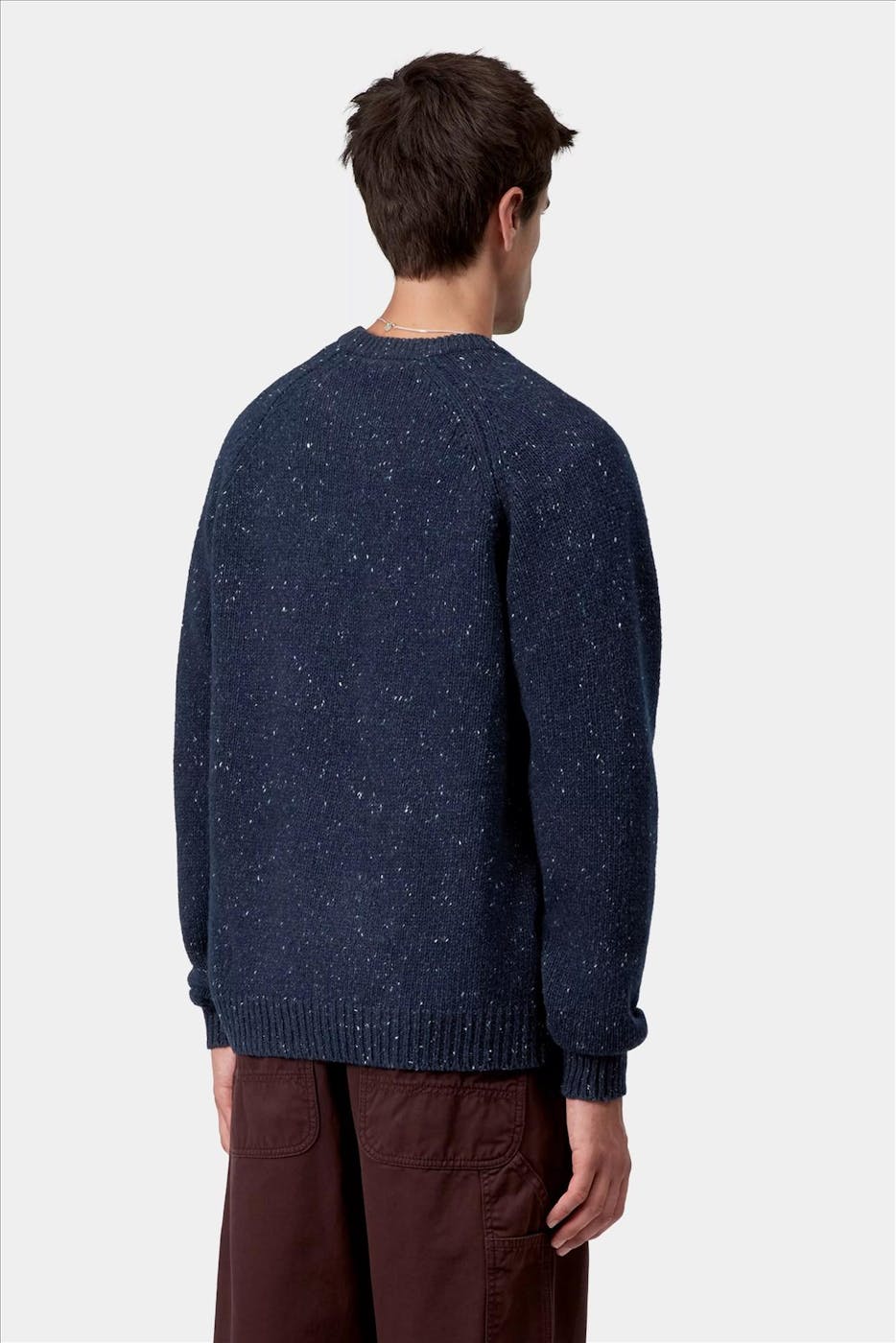 Carhartt WIP - Donkerblauwe Anglistic trui