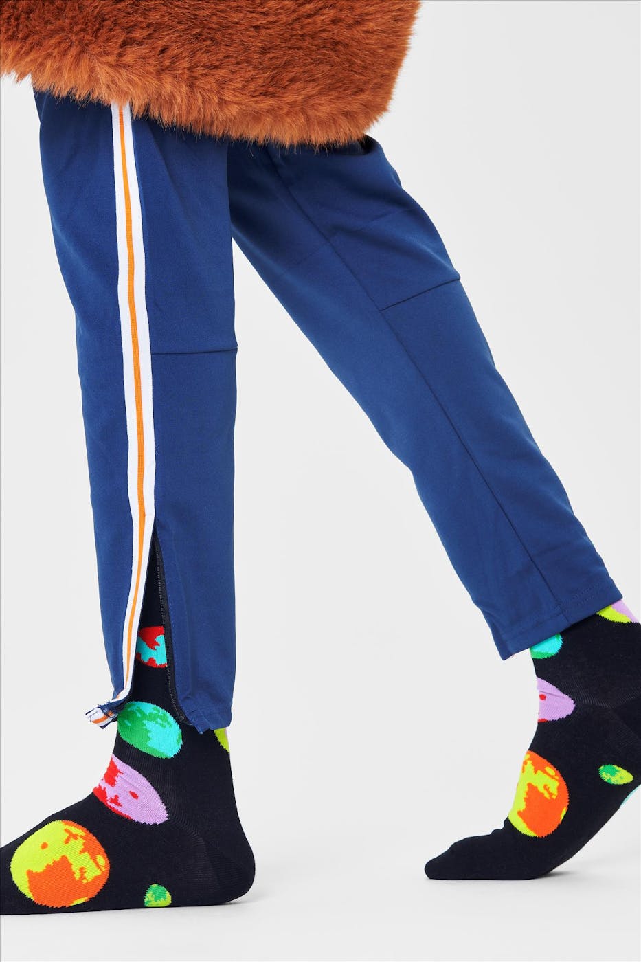 Happy Socks - Zwarte-multicolour Moonshadow sokken, maat: 41-46
