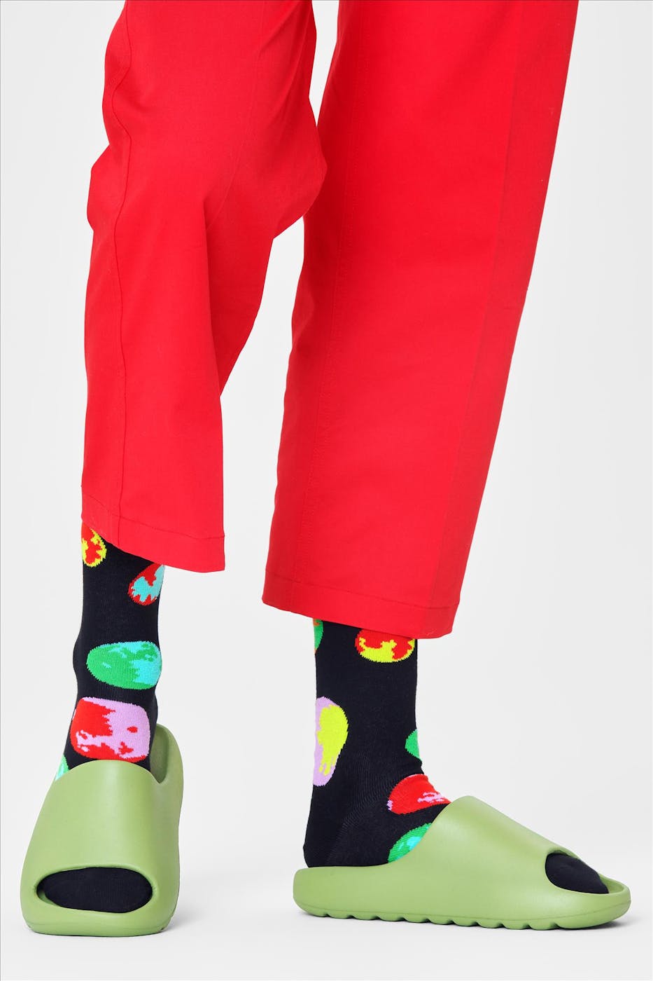 Happy Socks - Zwarte-multicolour Moonshadow sokken, maat: 41-46