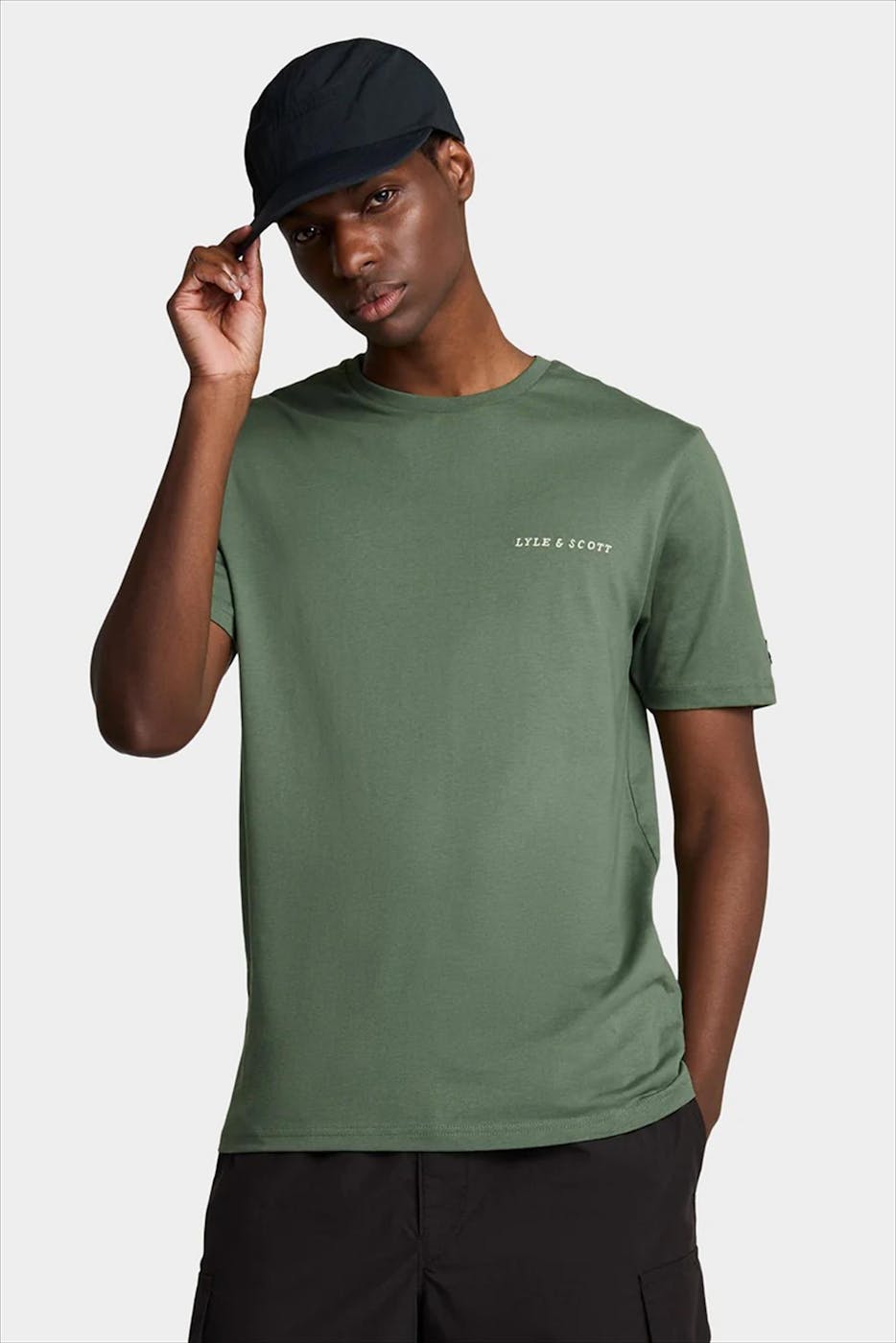 Lyle & Scott - Groene Embroidered T-shirt