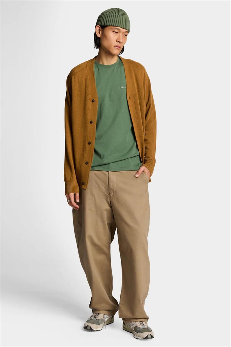 Lyle & Scott - Groene Embroidered T-shirt
