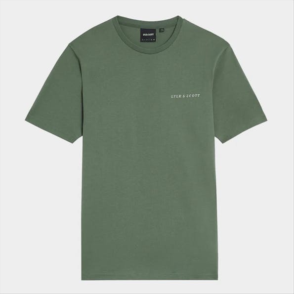 Lyle & Scott - Groene Embroidered T-shirt