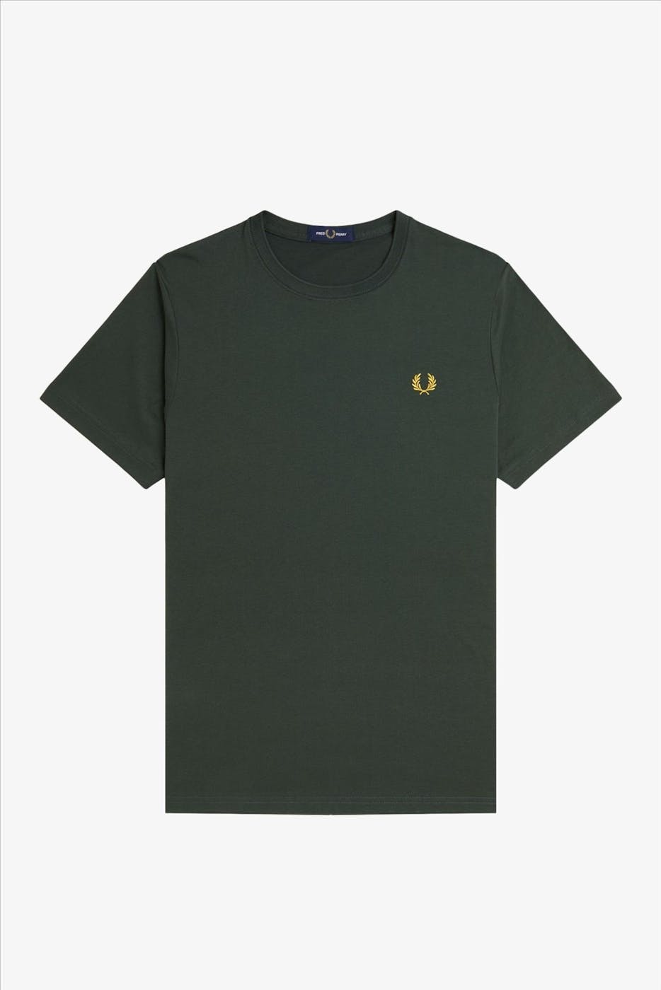 Fred Perry - Donkergroene Crew Neck T-shirt