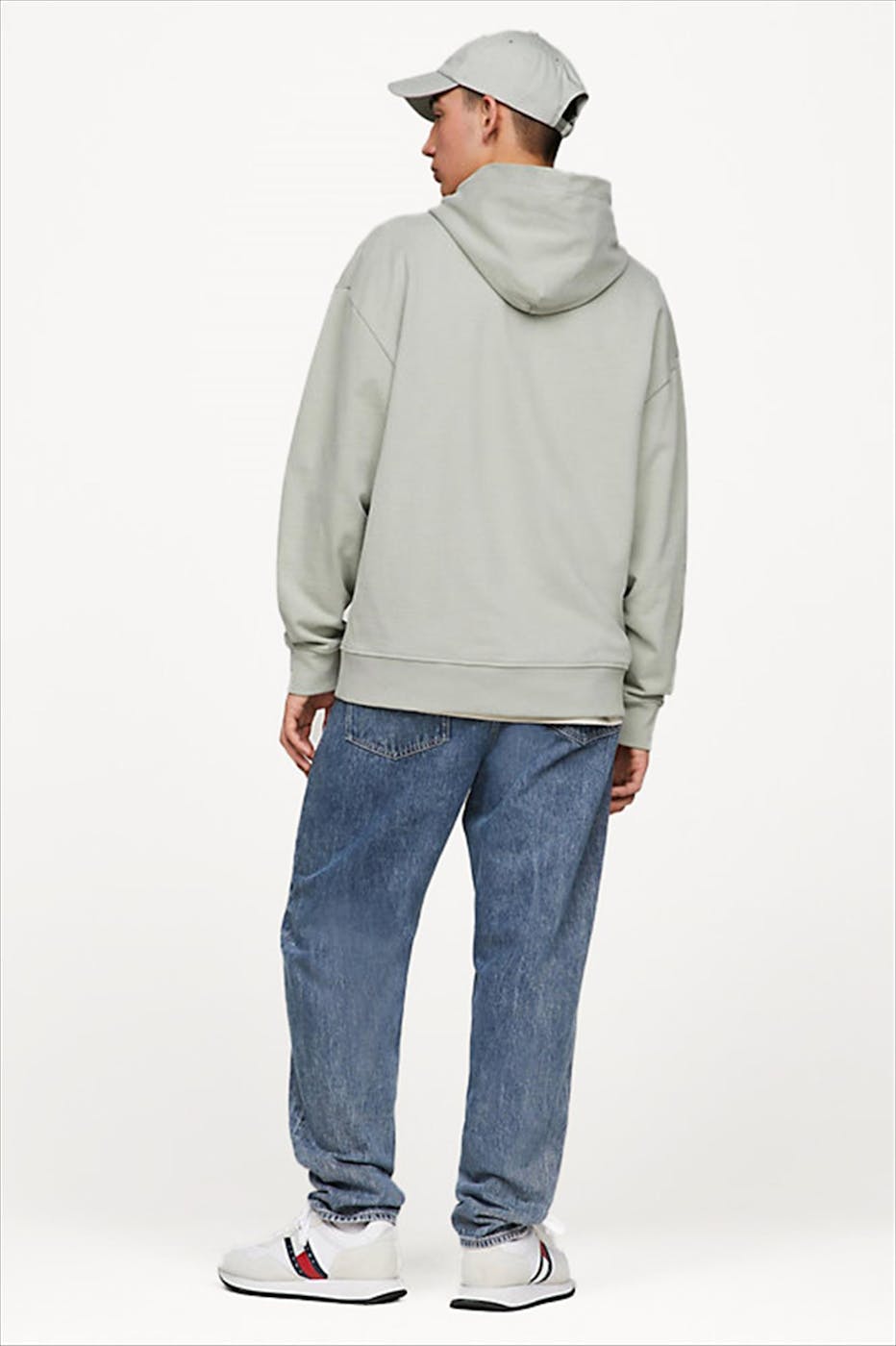 Tommy Jeans - Mintgroene Signature hoodie
