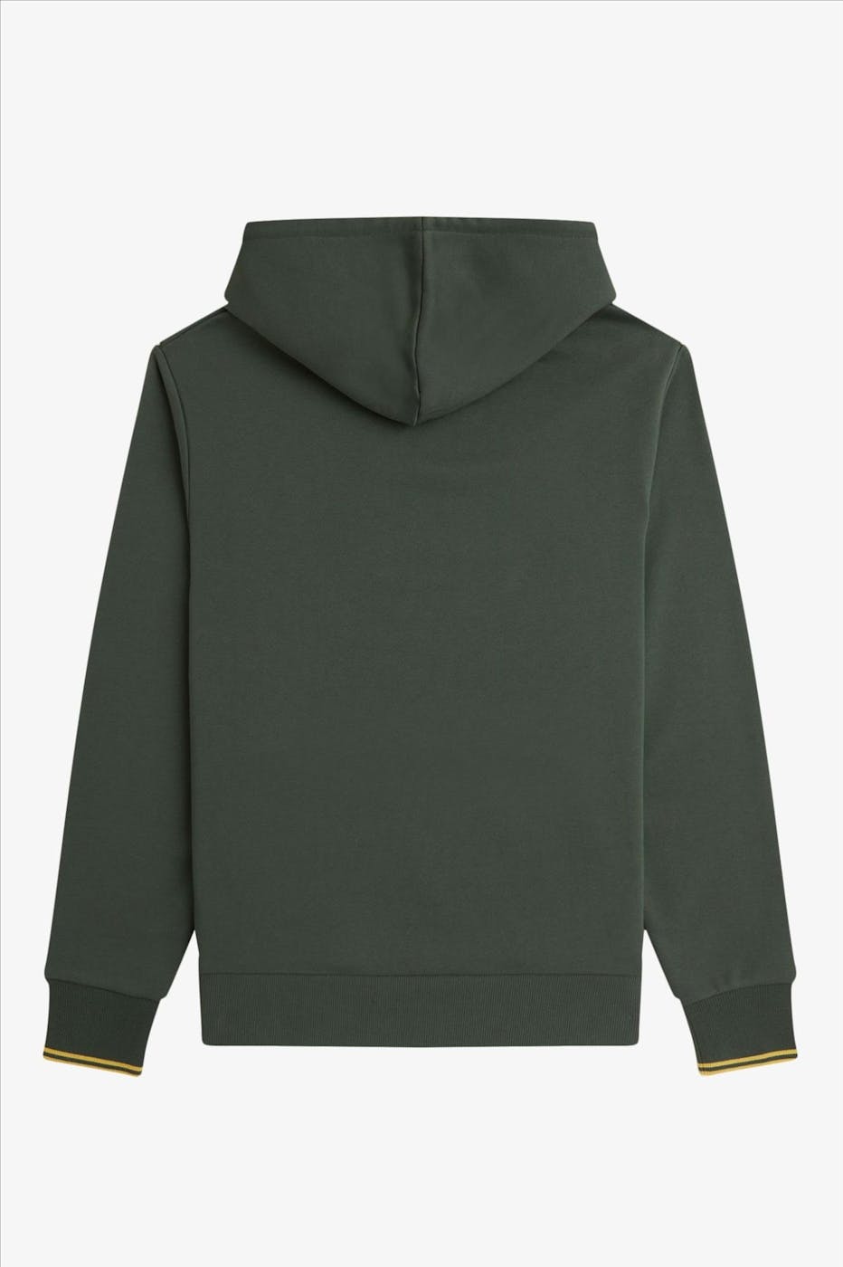Fred Perry - Donkergroene Tipped hoodie