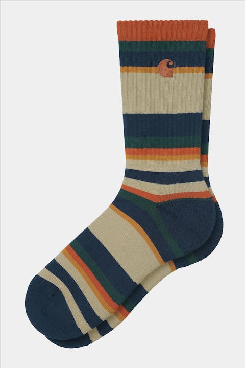 Carhartt WIP - Beige-multicolour Huntley sokken, maat: 39-46