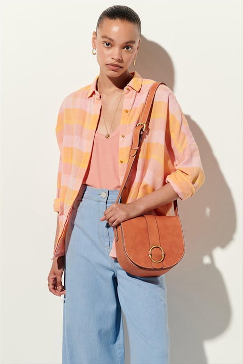 Sessùn - Oranje-roze Delima blouse