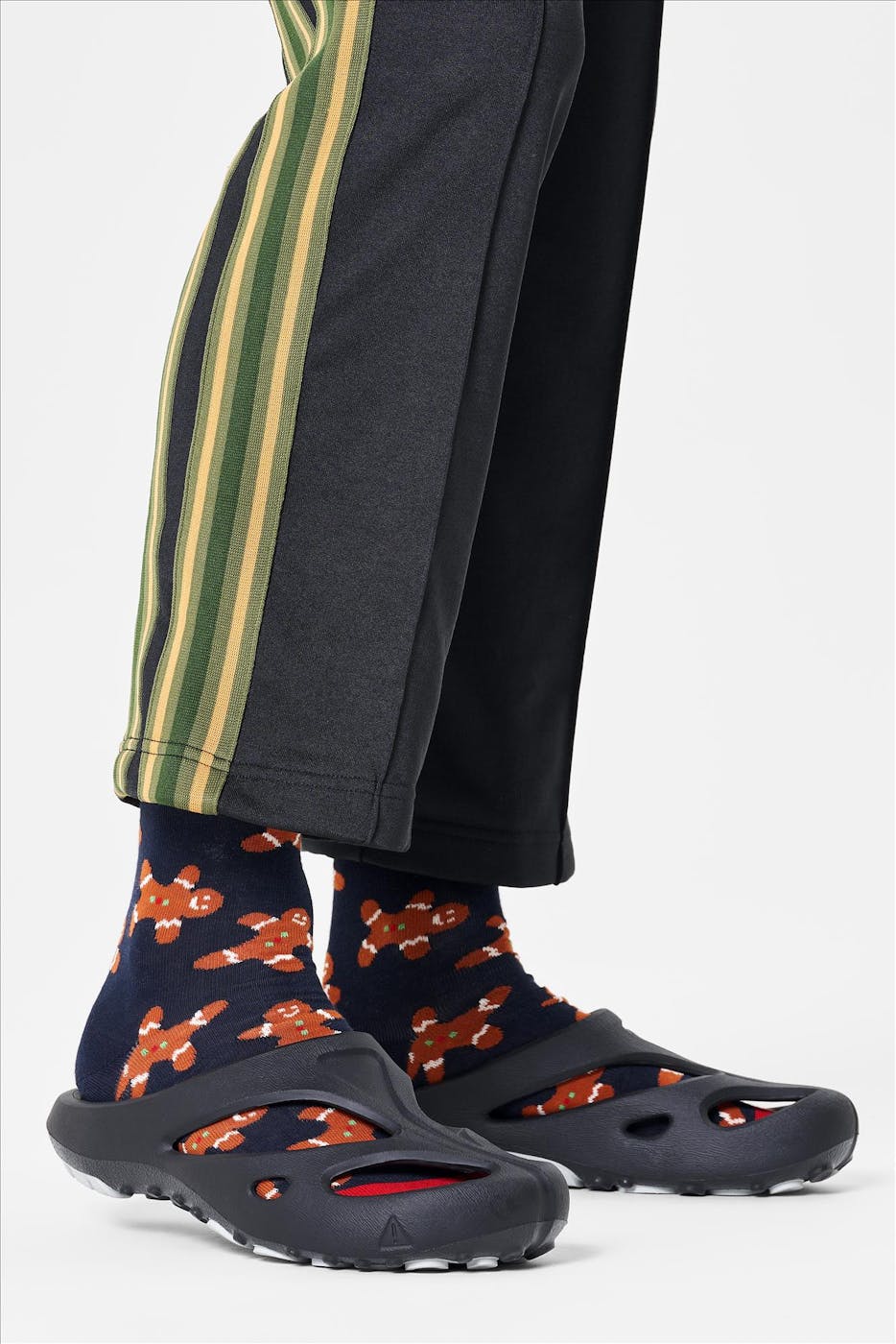 Happy Socks - Donkerblauwe Gingerbread Man sokken, maat: 41-46