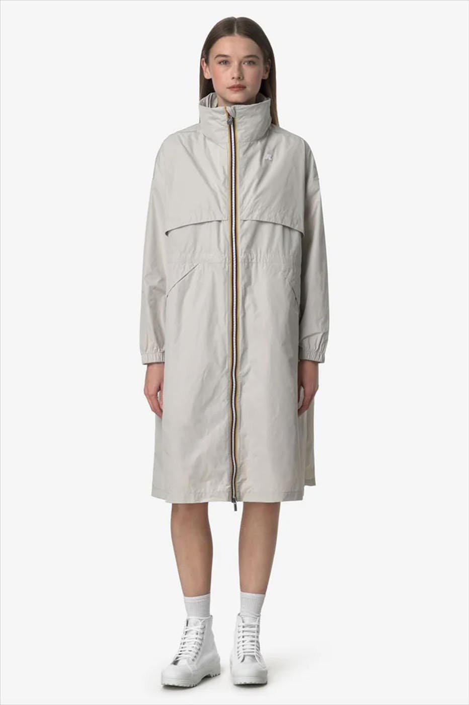 K-Way - Muntgroene Trenchcoat regenjas