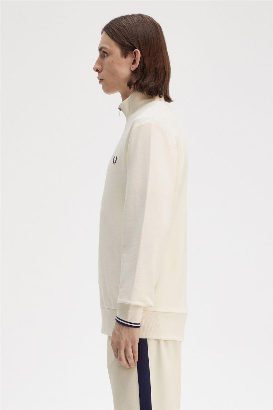 Fred Perry - Ecru Half Zip sweater