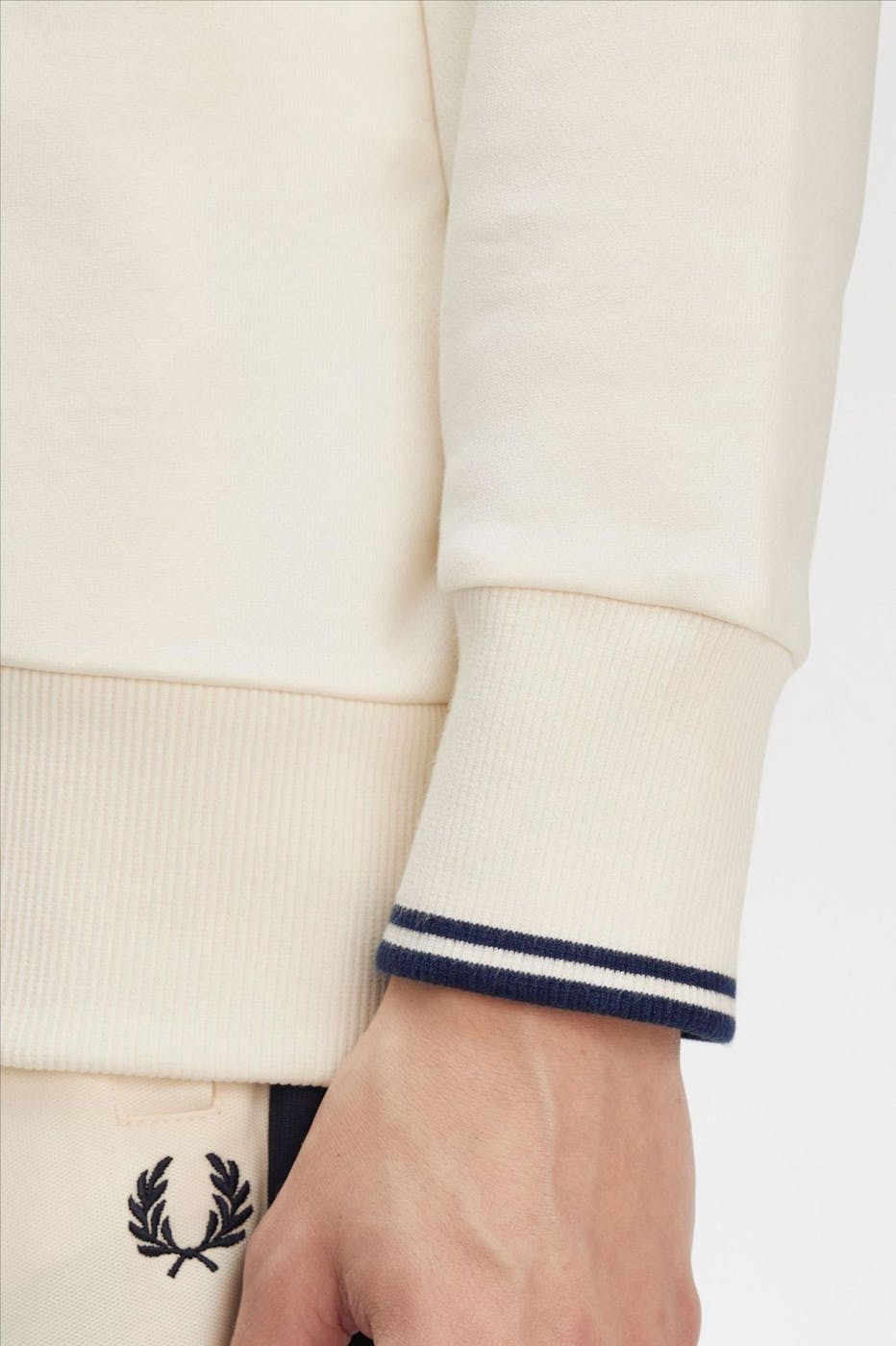 Fred Perry - Ecru Half Zip sweater
