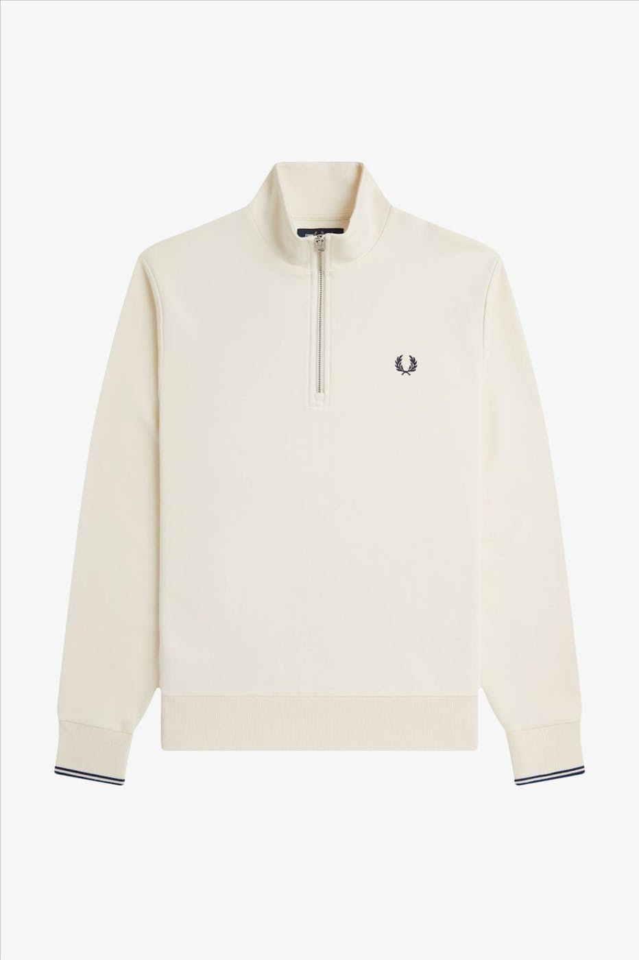 Fred Perry - Ecru Half Zip sweater