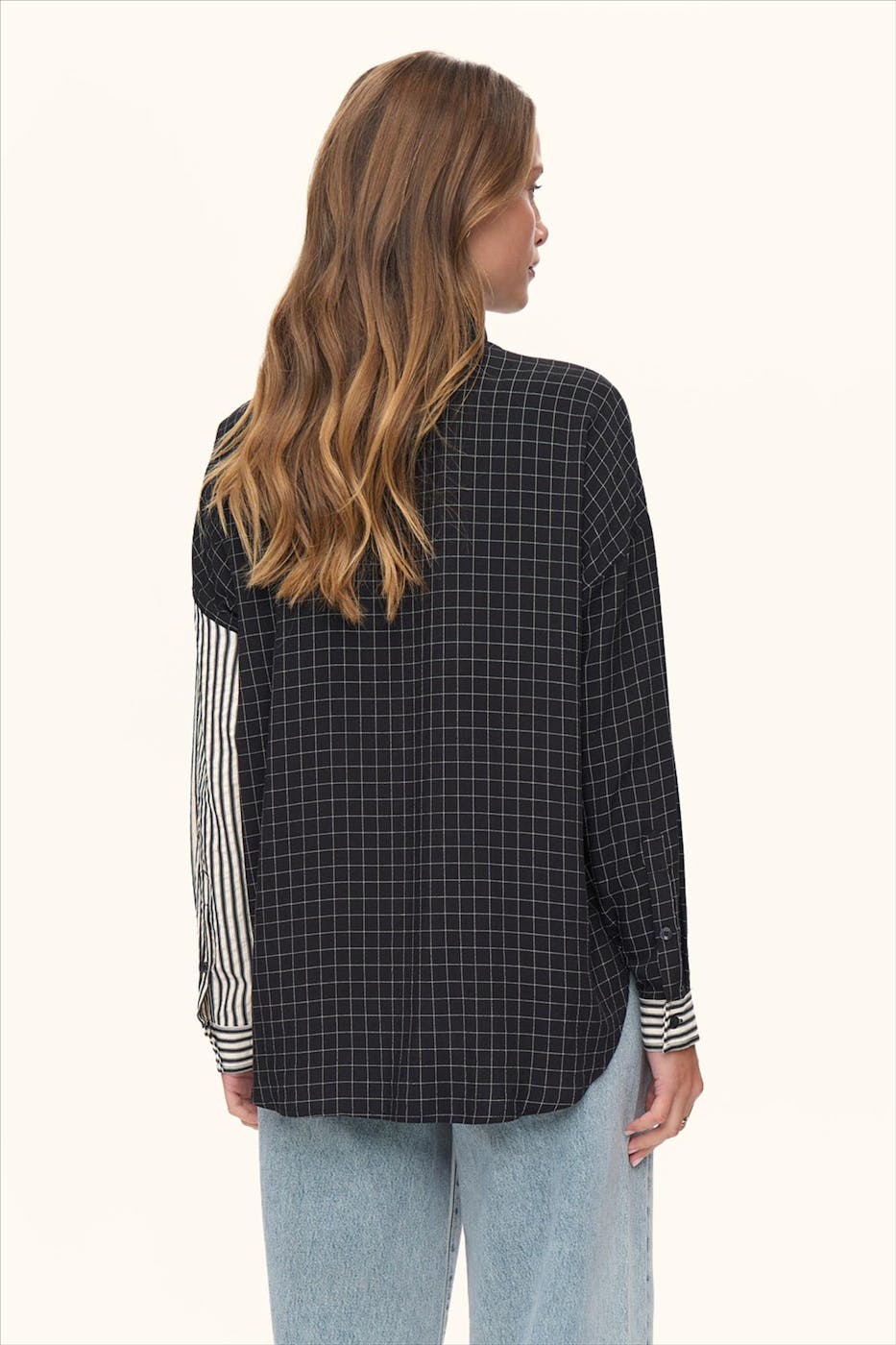 Nümph - Zwart-Witte Miso blouse