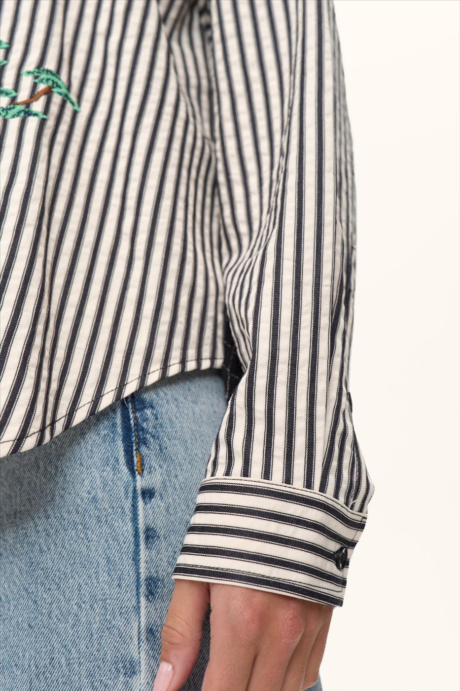 Nümph - Zwart-Witte Miso blouse