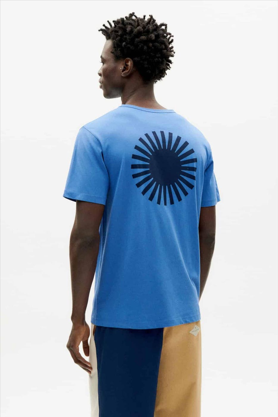 Thinking Mu - Blauwe Big Sol T-shirt