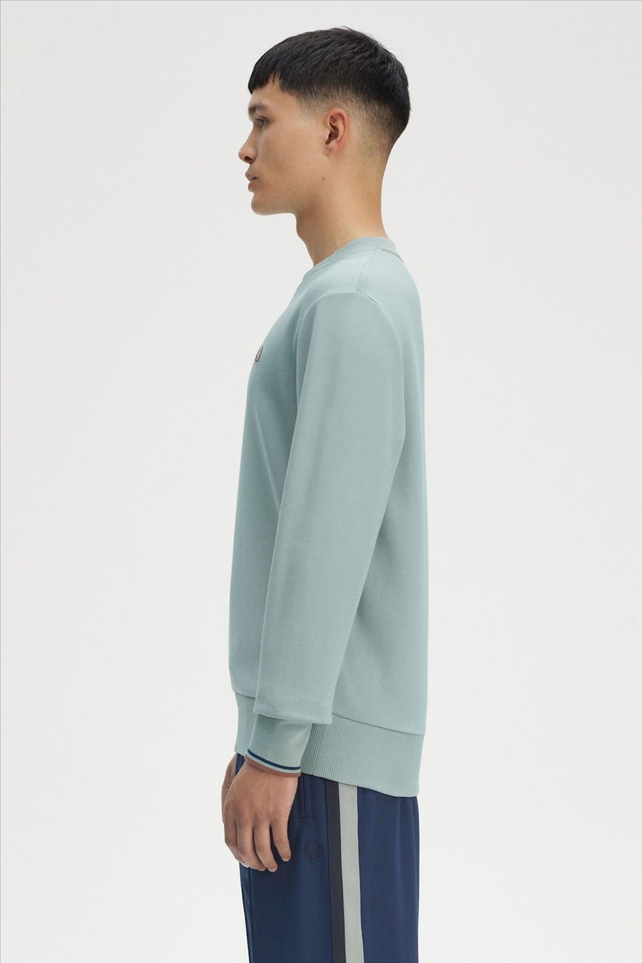 Fred Perry - Mintgroene Crew Neck sweater