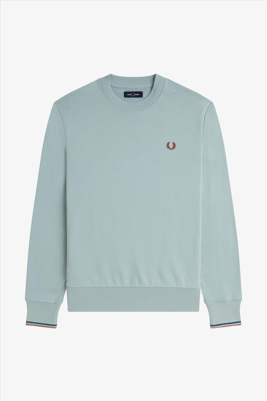 Fred Perry - Mintgroene Crew Neck sweater