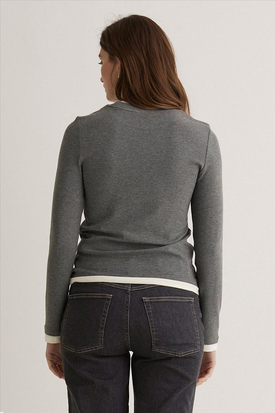 YERSE - Grijze Contrast longsleeve