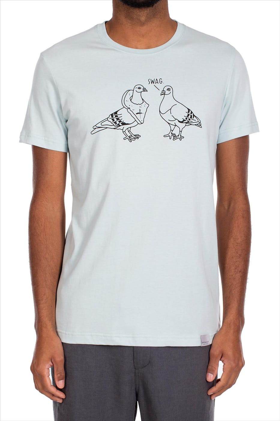 Iriedaily - Muntgroene Pigeon Swag T-shirt