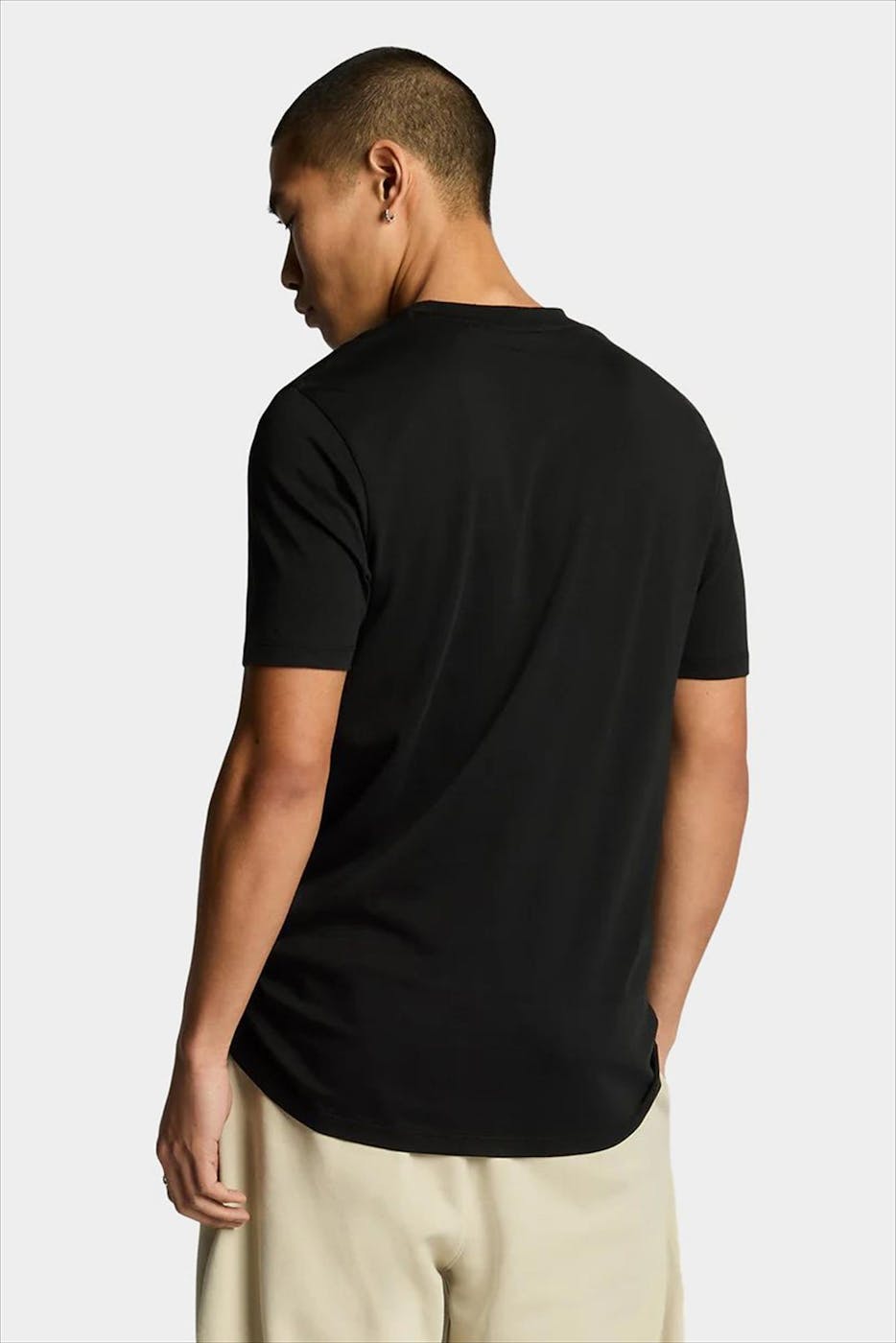 Lyle & Scott - Zwarte Tonal Eagle T-shirt