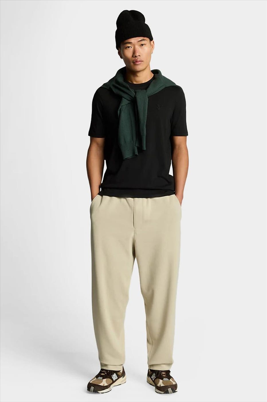 Lyle & Scott - Zwarte Tonal Eagle T-shirt