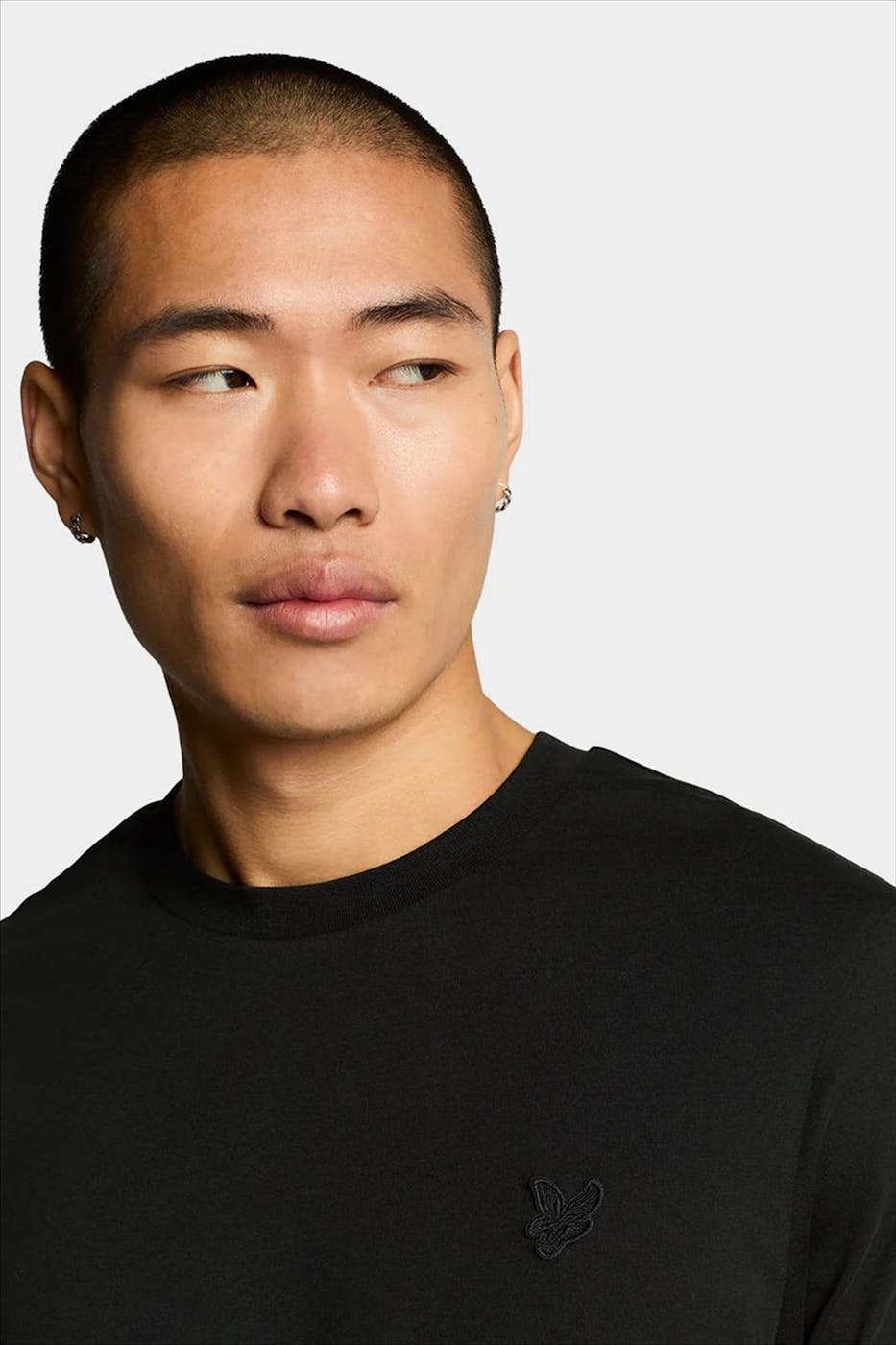 Lyle & Scott - Zwarte Tonal Eagle T-shirt