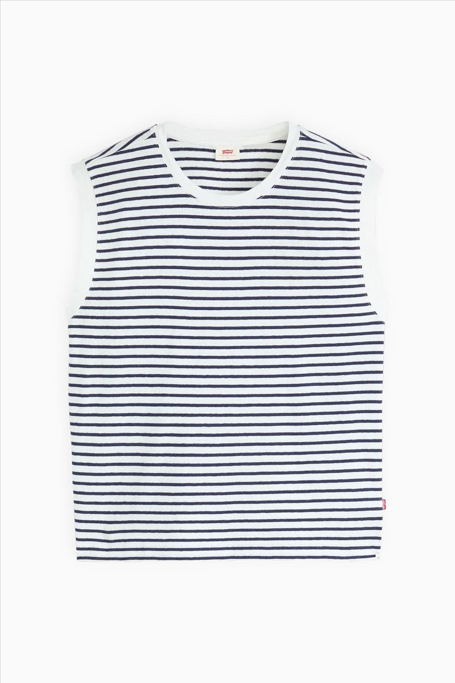 Levi's - Wit-Donkerblauwe Boxy tanktop